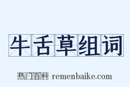 牛舌草组词是什么意思的图片